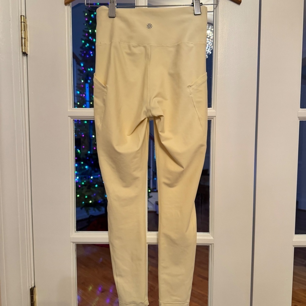 INTERVAL STASH HIGH RISE 7/8 LEGGING TIGHT, SIZE XS, GLOW LIGHT YELLOW - Picture 7 of 7